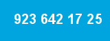 923 642 17 25 923 642 17 25